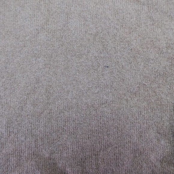 Vintage Lyle & Scott Mens Sweater M/L Scotland Cashmere V-Neck Size Beige 90s - Picture 5 of 9